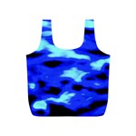 Blue Waves Abstract Series No11 Full Print Recycle Bag (S)