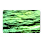 Green  Waves Abstract Series No13 Magnet (Rectangular)