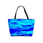 Blue Waves Abstract Series No12 Classic Shoulder Handbag