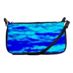 Blue Waves Abstract Series No12 Shoulder Clutch Bag