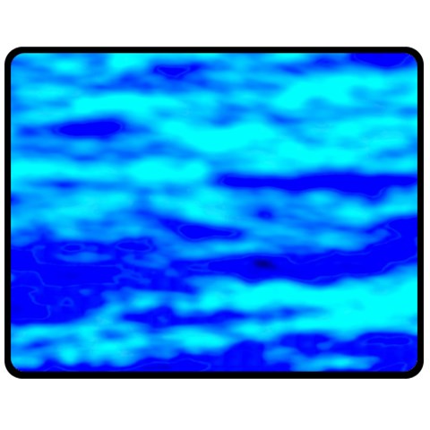 Blue Waves Abstract Series No12 Fleece Blanket (Medium)  from ArtsNow.com 60 x50  Blanket Front