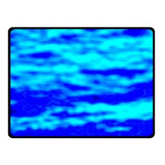 Blue Waves Abstract Series No12 Double Sided Fleece Blanket (Small)  from ArtsNow.com 45 x34  Blanket Front