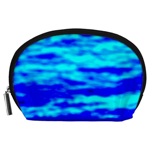 Blue Waves Abstract Series No12 Accessory Pouch (Large) from ArtsNow.com Front