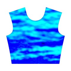 Blue Waves Abstract Series No12 Cotton Crop Top from ArtsNow.com Front