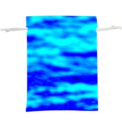 Blue Waves Abstract Series No12  Lightweight Drawstring Pouch (XL) from ArtsNow.com Front