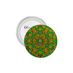 Stars Of Decorative Colorful And Peaceful  Flowers 1.75  Buttons