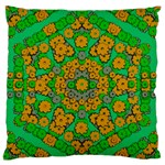 Stars Of Decorative Colorful And Peaceful  Flowers Standard Flano Cushion Case (One Side)