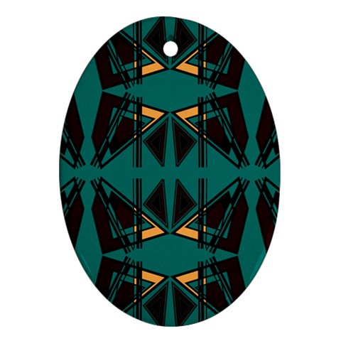 Abstract geometric design    Ornament (Oval) from ArtsNow.com Front