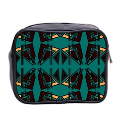 Abstract geometric design    Mini Toiletries Bag (Two Sides) from ArtsNow.com Back