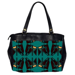 Abstract geometric design    Oversize Office Handbag (2 Sides) from ArtsNow.com Back