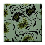 Floral pattern paisley style Paisley print.  Tile Coaster