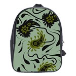 Floral pattern paisley style Paisley print.  School Bag (XL)