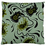 Floral pattern paisley style Paisley print.  Standard Flano Cushion Case (One Side)