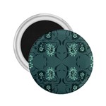 Floral pattern paisley style Paisley print.  2.25  Magnets