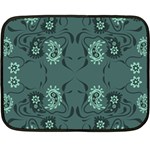 Floral pattern paisley style Paisley print.  Double Sided Fleece Blanket (Mini) 