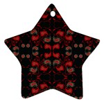 Floral pattern paisley style Paisley print.  Ornament (Star)