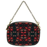 Floral pattern paisley style Paisley print.  Chain Purse (Two Sides)