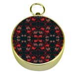 Floral pattern paisley style Paisley print.  Gold Compasses