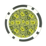 Floral pattern paisley style Paisley print.  Poker Chip Card Guard (10 pack)