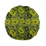 Floral pattern paisley style Paisley print.  Standard 15  Premium Round Cushions