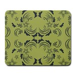 Floral folk damask pattern Fantasy flowers  Large Mousepads