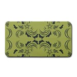 Floral folk damask pattern Fantasy flowers  Medium Bar Mats