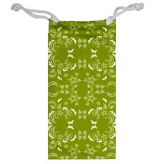 Floral folk damask pattern  Jewelry Bag from ArtsNow.com Back