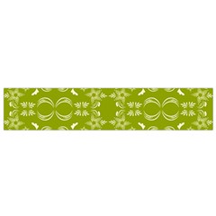 Floral folk damask pattern  Small Flano Scarf from ArtsNow.com Back