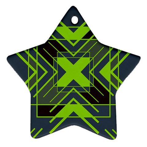 Abstract geometric design    Star Ornament (Two Sides) from ArtsNow.com Front