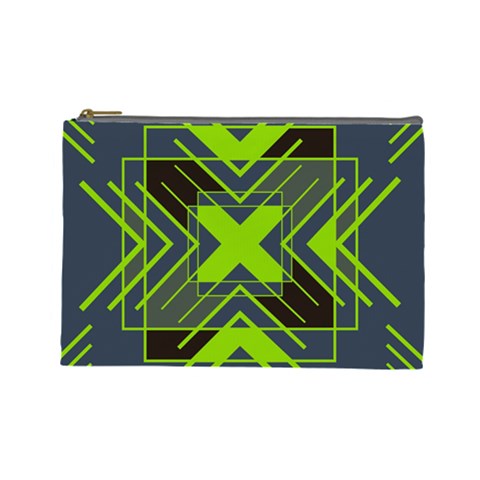 Abstract geometric design    Cosmetic Bag (Large) from ArtsNow.com Front