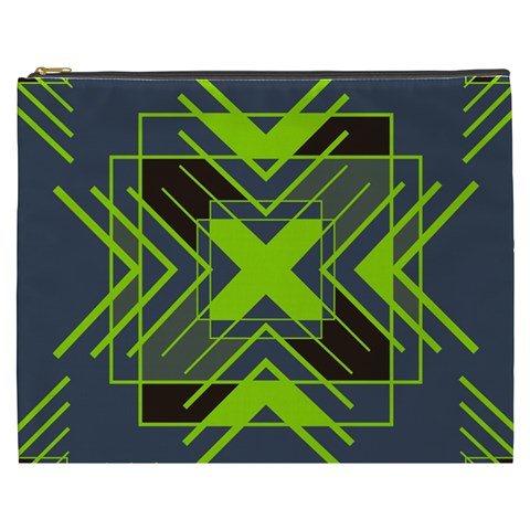 Abstract geometric design    Cosmetic Bag (XXXL) from ArtsNow.com Front