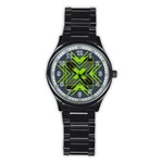 Abstract geometric design    Stainless Steel Round Watch