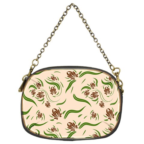 Folk flowers print Floral pattern Ethnic art Chain Purse (One Side) from ArtsNow.com Front