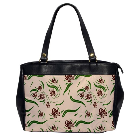 Folk flowers print Floral pattern Ethnic art Oversize Office Handbag from ArtsNow.com Front