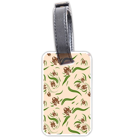 Folk flowers print Floral pattern Ethnic art Luggage Tag (one side) from ArtsNow.com Front