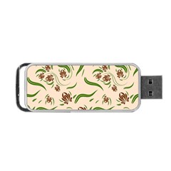 Folk flowers print Floral pattern Ethnic art Portable USB Flash (Two Sides) from ArtsNow.com Back