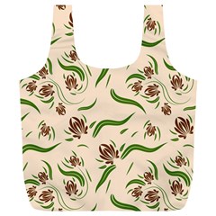 Folk flowers print Floral pattern Ethnic art Full Print Recycle Bag (XL) from ArtsNow.com Back