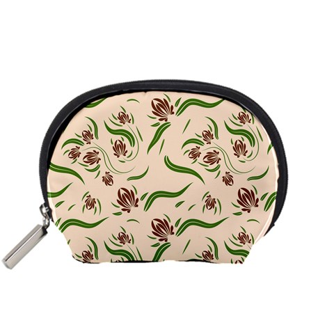 Folk flowers print Floral pattern Ethnic art Accessory Pouch (Small) from ArtsNow.com Front