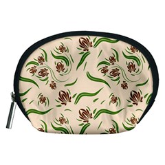 Folk flowers print Floral pattern Ethnic art Accessory Pouch (Medium) from ArtsNow.com Front