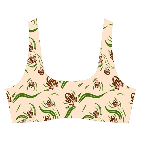 Folk flowers print Floral pattern Ethnic art Cross Back Hipster Bikini Set from ArtsNow.com Front