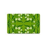 Floral folk damask pattern  Magnet (Name Card)
