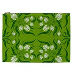 Floral folk damask pattern  Cosmetic Bag (XXL)