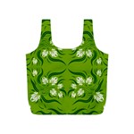 Floral folk damask pattern  Full Print Recycle Bag (S)