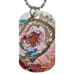 Marbling collage Dog Tag (Two Sides) from ArtsNow.com Front