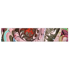 Marbling collage Small Flano Scarf from ArtsNow.com Front