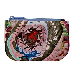Marbling collage Large Coin Purse from ArtsNow.com Front