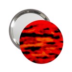 Red  Waves Abstract Series No16 2.25  Handbag Mirrors