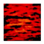 Red  Waves Abstract Series No16 Face Towel