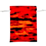 Red  Waves Abstract Series No16  Lightweight Drawstring Pouch (XL)