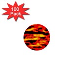 Red  Waves Abstract Series No17 1  Mini Buttons (100 pack) 